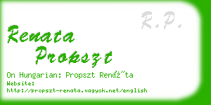renata propszt business card